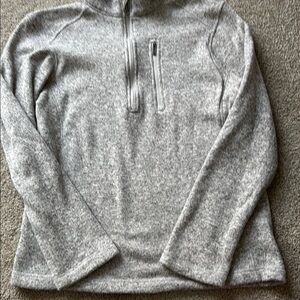 Woolrich Men's Light Gray Zip-Up Sweater